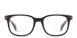 Shop DAVID BECKHAM Talisman Square Eyeglasses in Blue Horn online.