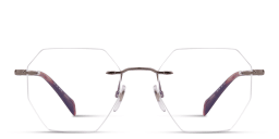 Shop DAVID BECKHAM Talisman Rimless Irregular Eyeglasses in Ruthenium online.
