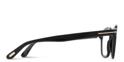 Shop TOM FORD T Logo Round Eyeglasses in Black online.