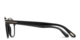 Shop TOM FORD T Logo Round Eyeglasses in Black online.