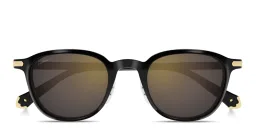 Shop Cartier Première de Cartier Panthos Sunglasses in Black online.