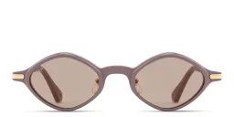 Shop Cartier Première de Cartier Unisex Irregular Sunglasses in Violet online.