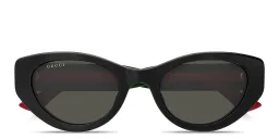 Shop GUCCI GG Cat-Eye Sunglasses in Black online.