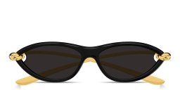 Shop BOTTEGA VENETA Knot Cat-Eye Sunglasses in Black online.
