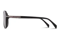 Shop DAVID BECKHAM Talisman Aviator Sunglasses in Black online.