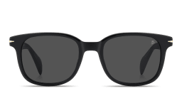 Shop DAVID BECKHAM Talisman Square Sunglasses in Black online.