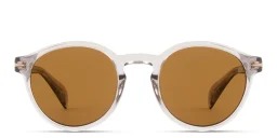 Shop DAVID BECKHAM Talisman Panthos Sunglasses in Transparent Grey online.
