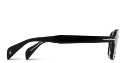 Shop DAVID BECKHAM Talisman Rectangle Sunglasses in Black online.