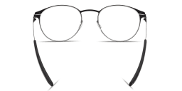 Shop ic! berlin James C. Unisex Panthos Eyeglasses in Matte Black online.