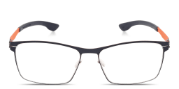 Shop ic! berlin Stuart L. Wide Square Eyeglasses in Blue online.