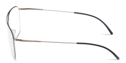 Shop ic! berlin Wes Unisex Wide Aviator Eyeglasses in Matte Light Bronze online.
