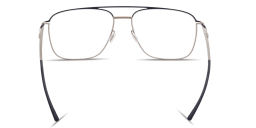 Shop ic! berlin Wes Unisex Wide Aviator Eyeglasses in Matte Light Bronze online.