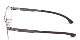 Shop ic! berlin MB 13 Square Eyeglasses in Matte Gunmetal online.