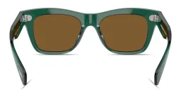 Shop OLIVER PEOPLES Ms. Oliver Pillow Sunglasses in Translucent Dark Teal online.