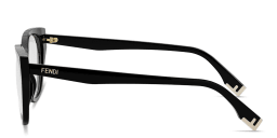 Shop FENDI Fendi Way Cat-Eye Eyeglasses in Black online.