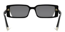 Shop FENDI Fendi Way Rectangle Sunglasses in Black online.