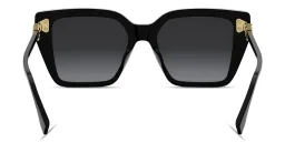 Shop FENDI FF Diamonds Square Sunglasses in Black online.