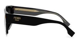 Shop FENDI Roma Square Sunglasses in Black online.