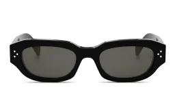Shop CELINE CELINE 3 Dots Geometric Sunglasses in Black online.