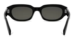 Shop CELINE CELINE 3 Dots Geometric Sunglasses in Black online.