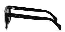 Shop CELINE CELINE Thin Square Sunglasses in Black online.