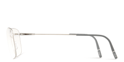 Shop Silhouette Dynamics Colorwave Square Eyeglasses in Silver online.
