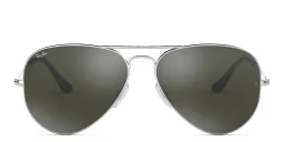 Shop Ray-Ban Unisex Pilot Sunglasses in Silver online.