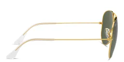 Shop Ray-Ban Unisex Pilot Sunglasses in Metal in Gold online.