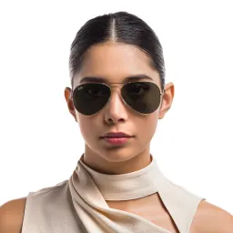 Shop Ray-Ban Pilot Classic Sunglasses in Gold online.