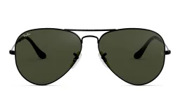 Shop Ray-Ban Unisex Pilot Sunglasses in Black online.