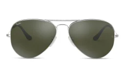 Shop Ray-Ban Unisex Pilot Sunglasses in Silver online.