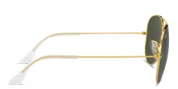 Shop Ray-Ban Unisex Pilot Sunglasses in Polished Gold online.