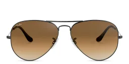 Shop Ray-Ban Unisex Pilot Sunglasses in Gunmetal online.