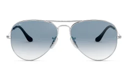 Shop Ray-Ban Unisex Pilot Sunglasses in Silver online.