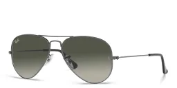 Shop Ray-Ban Unisex Pilot Sunglasses in Gunmetal online.