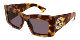 Shop GUCCI GG Cat-Eye Sunglasses in Havana online.