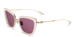 Shop VALENTINO V-Daydream II Butterfly Sunglasses in Ivory online.