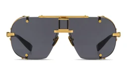 Shop BALMAIN Colonel Unisex Aviator Sunglasses in Gold online.