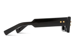 Shop BALMAIN B-Army III Unisex Rectangle Sunglasses in Black online.