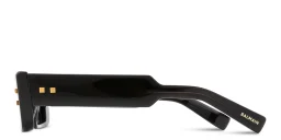 Shop BALMAIN B-Army III Unisex Rectangle Sunglasses in Black online.