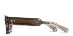 Shop BALMAIN B-Army II Unisex Rectangle Sunglasses in Grey Crystal online.