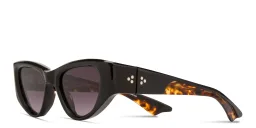 Shop JACQUES MARIE MAGE Seymour Cat-Eye Sunglasses in Black online.