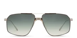 Shop JACQUES MARIE MAGE Jagger Unisex Aviator Sunglasses in Silver online.