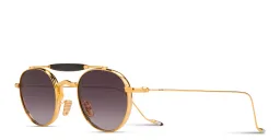 تسوق نظارات شمسية دايسن بإطار دائري للجنسين جاك ماري ماج بلون ذهبي أونلاين.