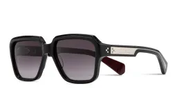 Shop JACQUES MARIE MAGE Alfred Unisex Square Sunglasses - Limited Production of 300 Pieces in Black online.