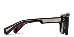 Shop JACQUES MARIE MAGE Alfred Unisex Square Sunglasses - Limited Production of 300 Pieces in Black online.