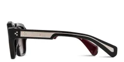 Shop JACQUES MARIE MAGE Alfred Unisex Square Sunglasses - Limited Production of 300 Pieces in Black online.
