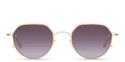 Shop JACQUES MARIE MAGE Hartana Unisex Panthos Sunglasses in Gold online.