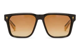 Shop JACQUES MARIE MAGE Lucknow Unisex Square Sunglasses in Black online.