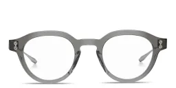 Shop AKONI Wise Three Unisex Panthos Eyeglasses in Crystal Grey online.